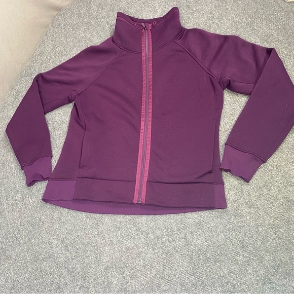 Lululemon Kick The Cold Jacket Darkest Magenta Athleisure Activewear Women’s 12 - Picture 8 of 13